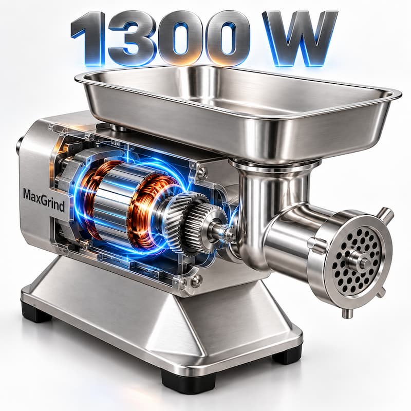 MaxGrind lavora a lungo senza surriscaldarsi grazie alla ventilazione interna