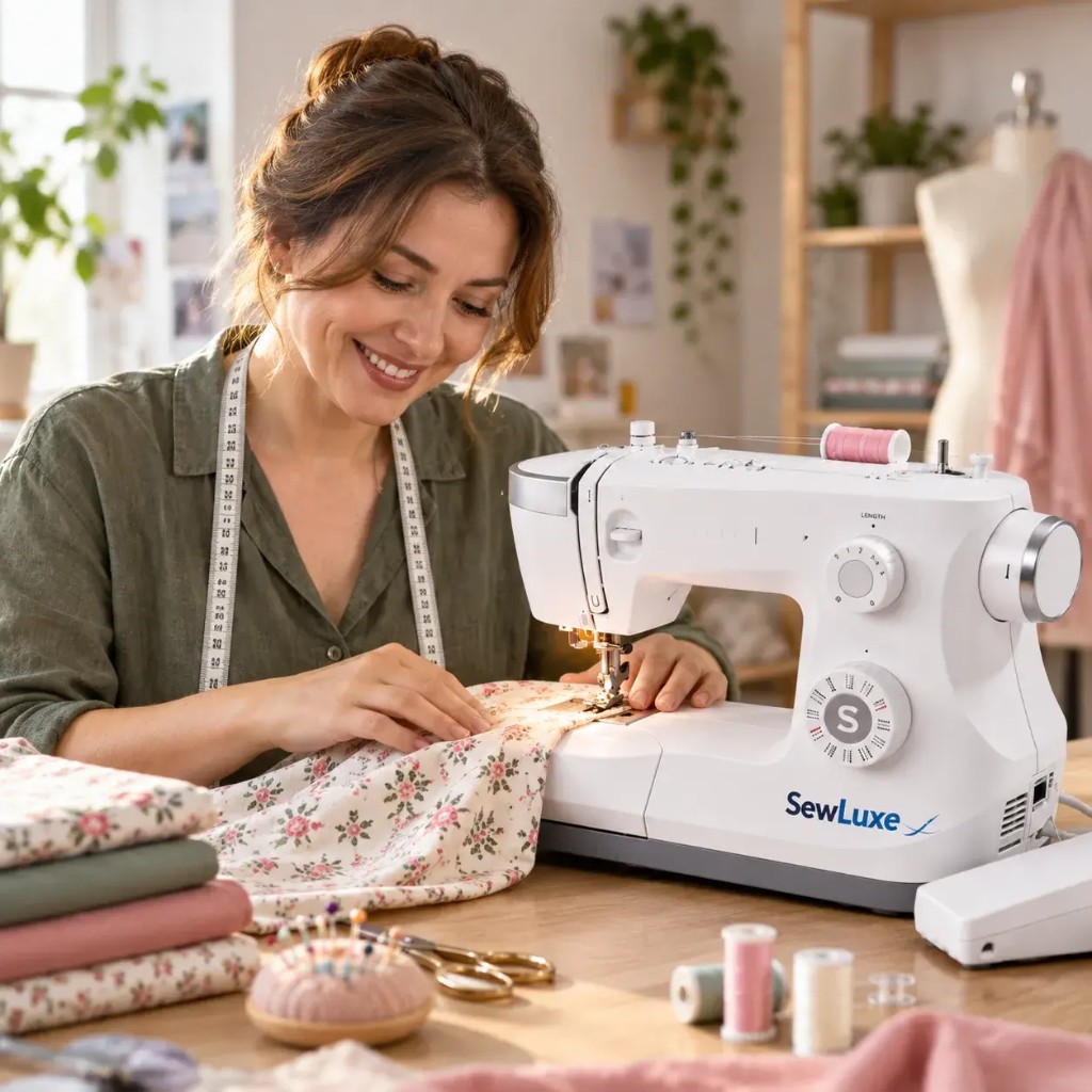 SewLuxe FabricSense adaptação automática ao tecido
