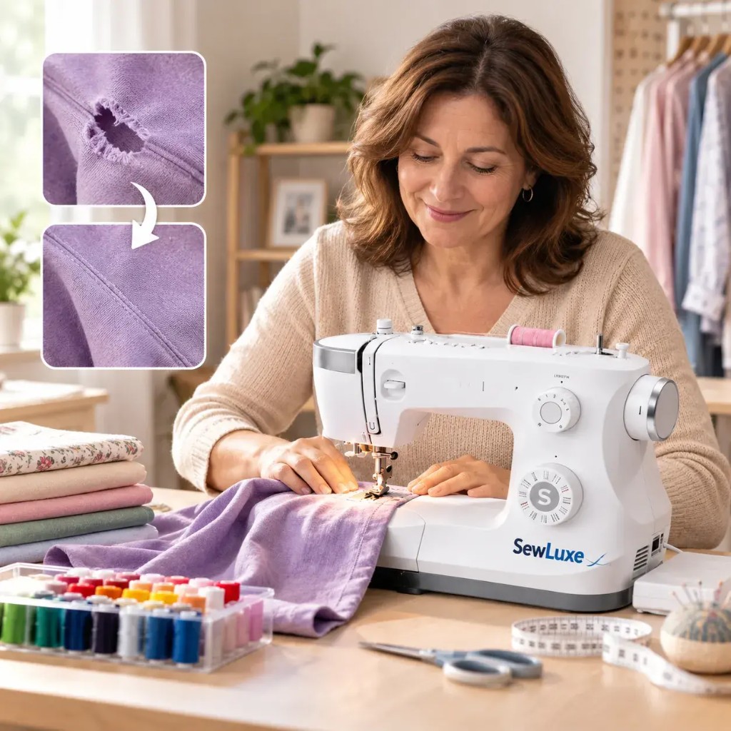 SewLuxe compatível com todos os tecidos