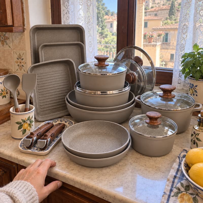 Cliente con padella GranitoChef Pro 15